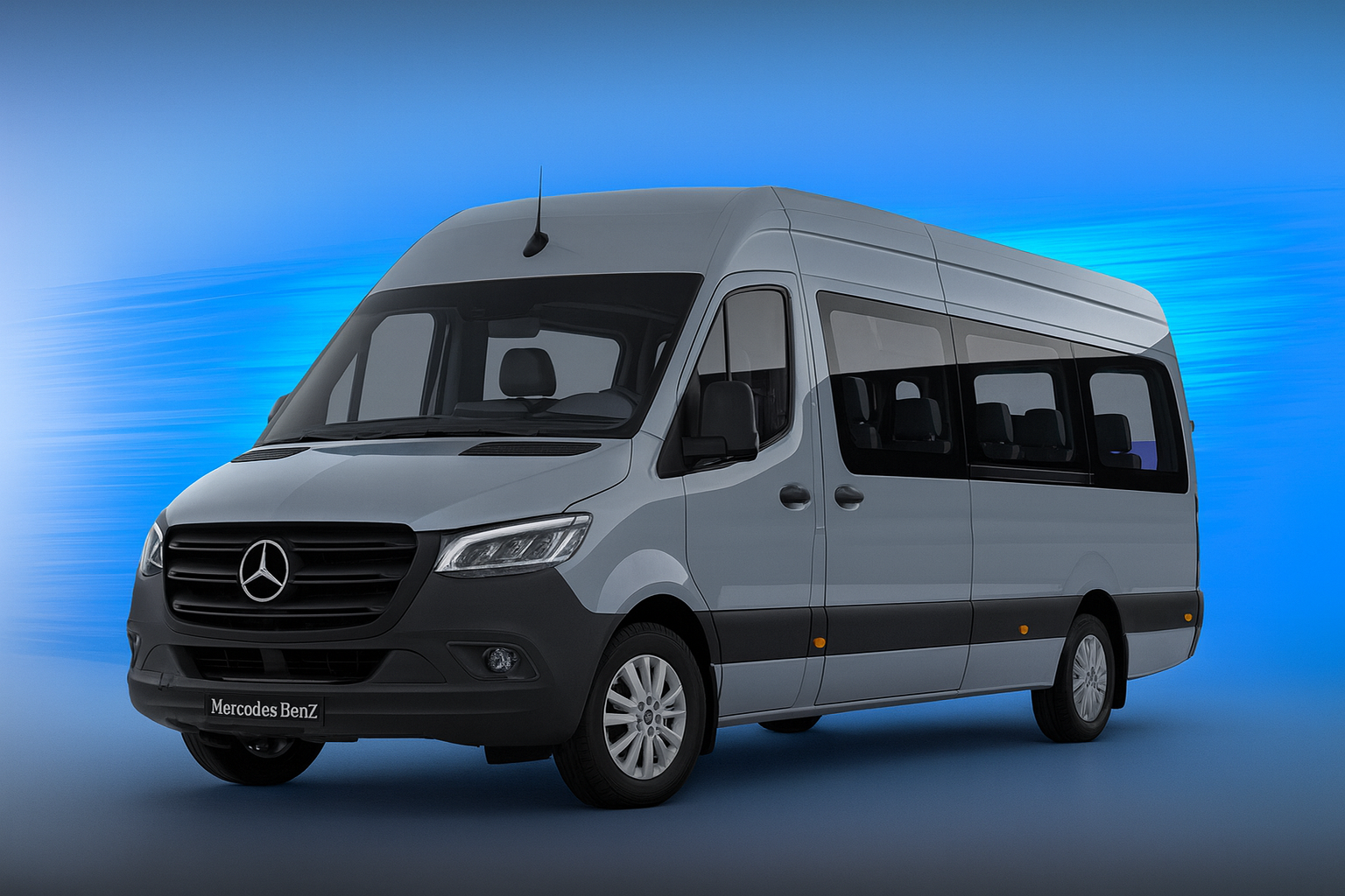 Suv Ejecutivo Sprinter Mercedes-Benz 2024 para 19 pasajeros, vista lateral